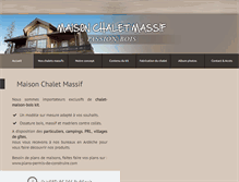 Tablet Screenshot of chalet-maison-bois-kit.com